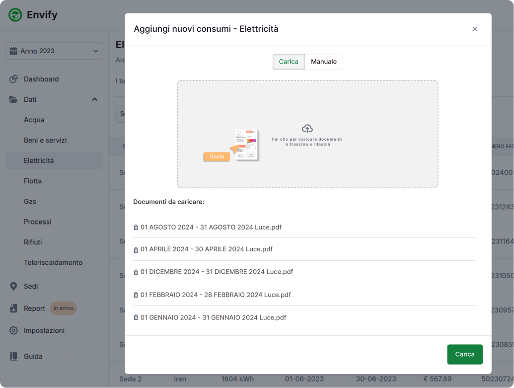 Envify Dashboard - Data Extraction